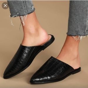 Seychelles Croc Skin Print Mule